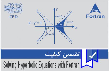 حل عددی اختلاف محدود معادلات هذلولی در فرترن (Fortran)